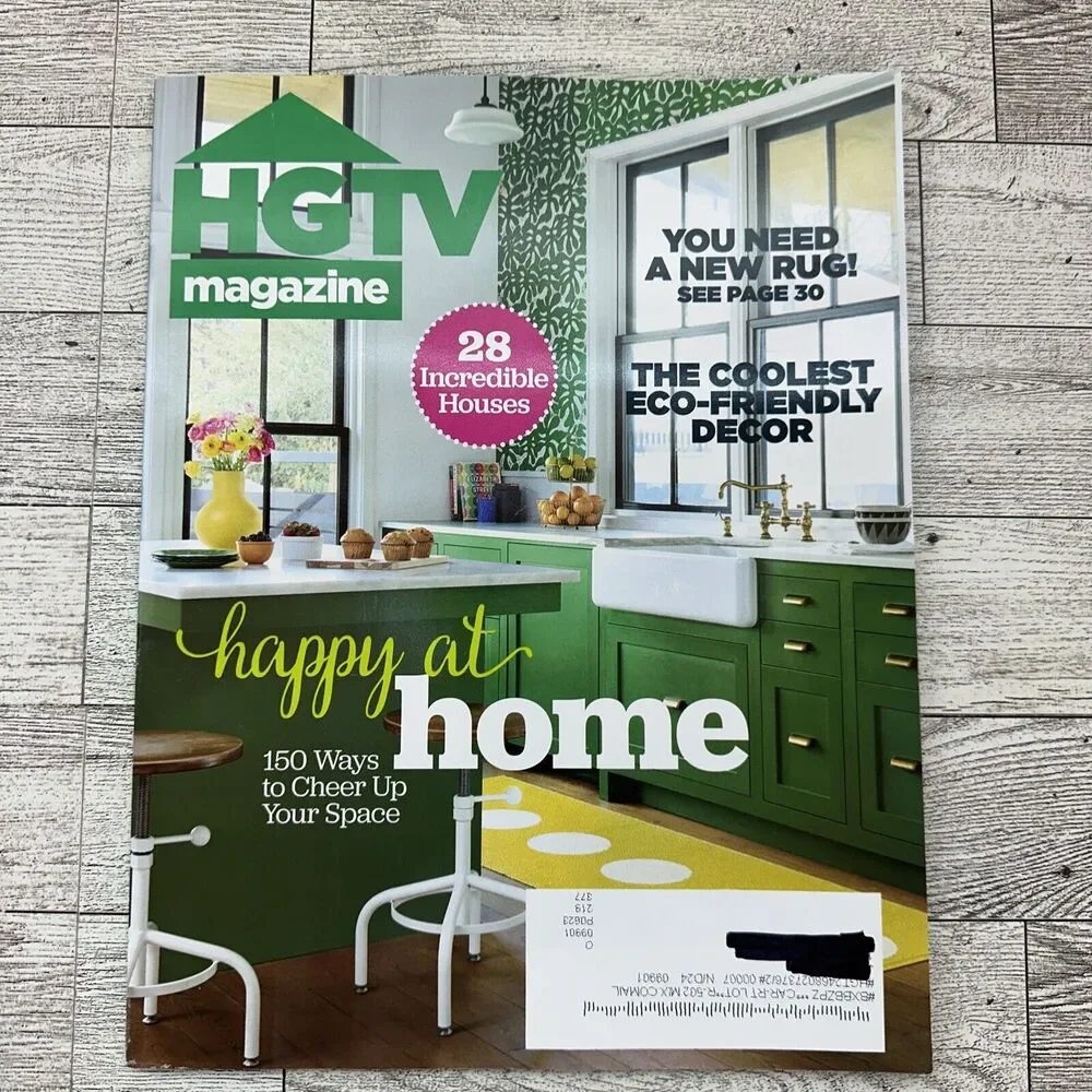 HGTV Magazine March April 2024 Happy At‎ Home 28 Incredible House Brand New